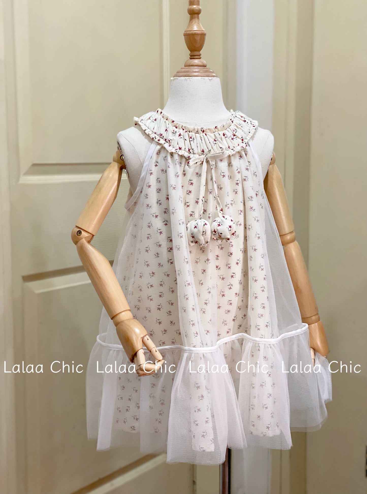Blossom Cloud Dress - Váy hoa nhí voan ren