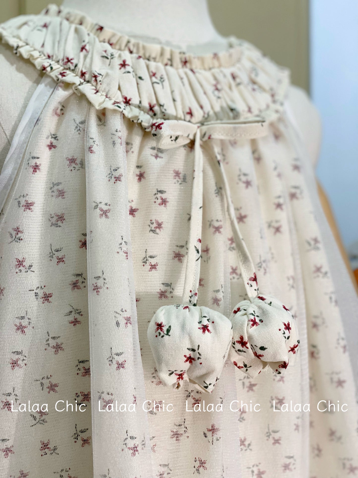 Blossom Cloud Dress - Váy hoa nhí voan ren
