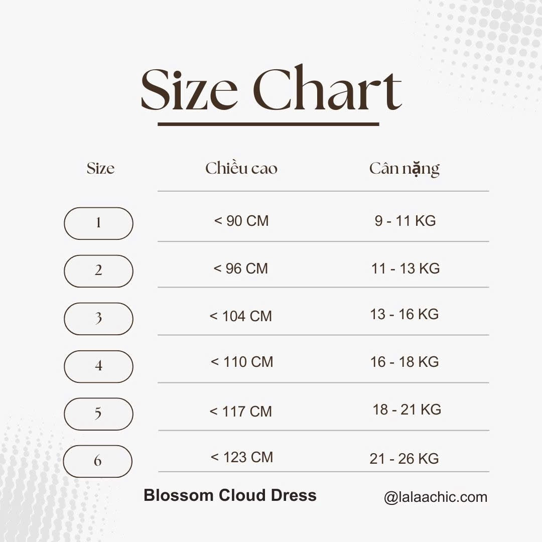 Blossom Cloud Dress - Váy hoa nhí voan ren