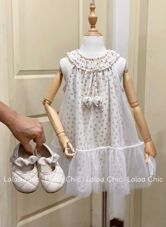 Blossom Cloud Dress - Váy hoa nhí voan ren